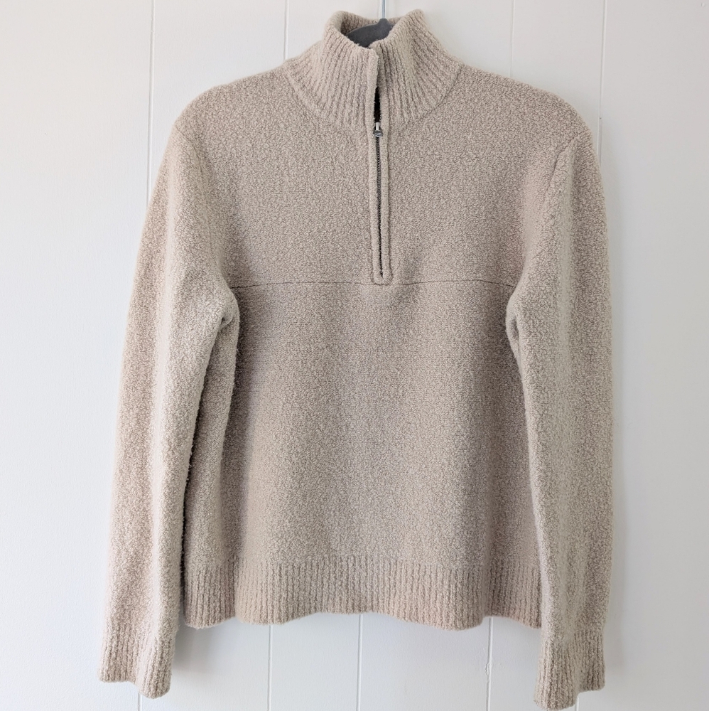 Jenni Kayne Cream Quarter Zip Sweater
